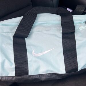 Nike Sky Blue Sports Bag with Black Straps